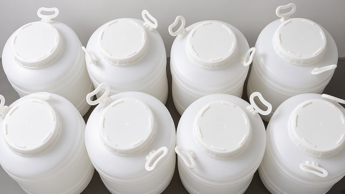 APT packed in sealed HDPE drums